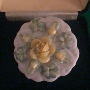 Belleek porcelain pin